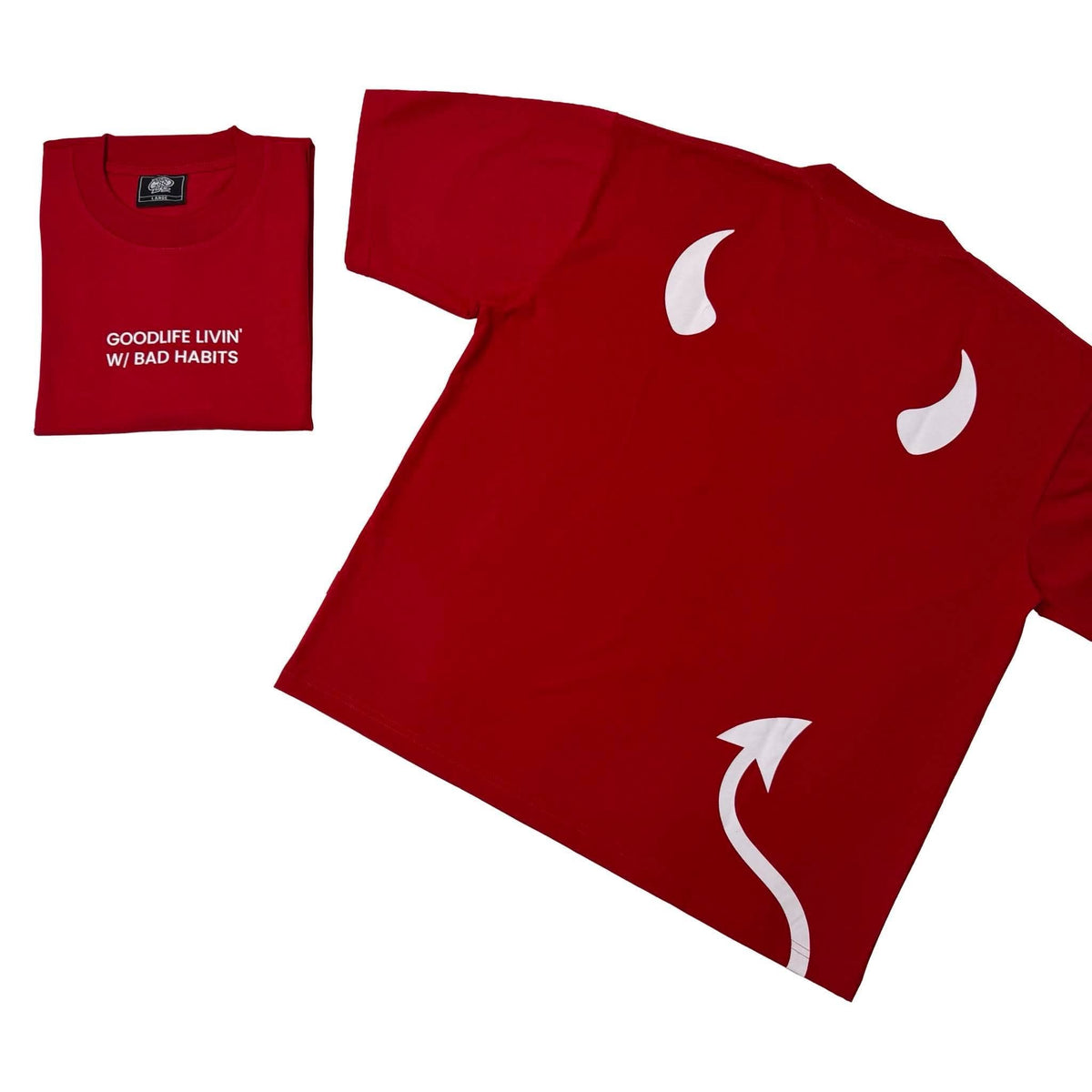 BAD HABITS (RED) T-SHIRT
