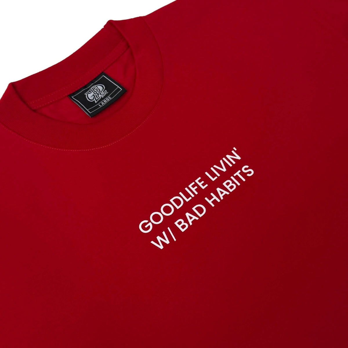BAD HABITS (RED) T-SHIRT