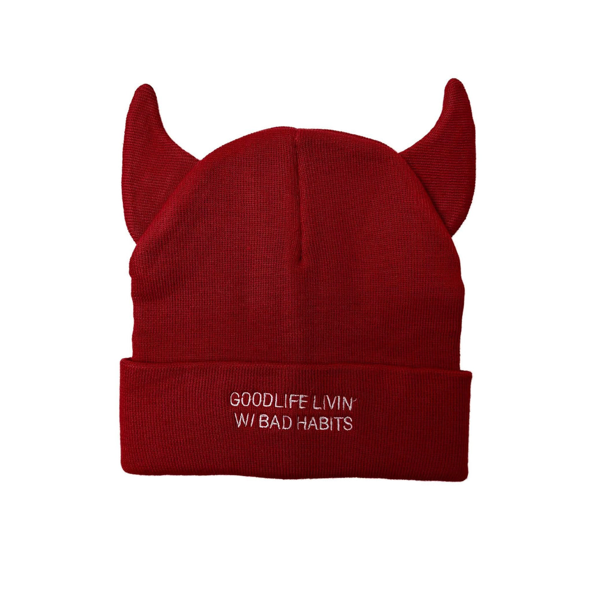 BAD HABITS (RED) BEANIE