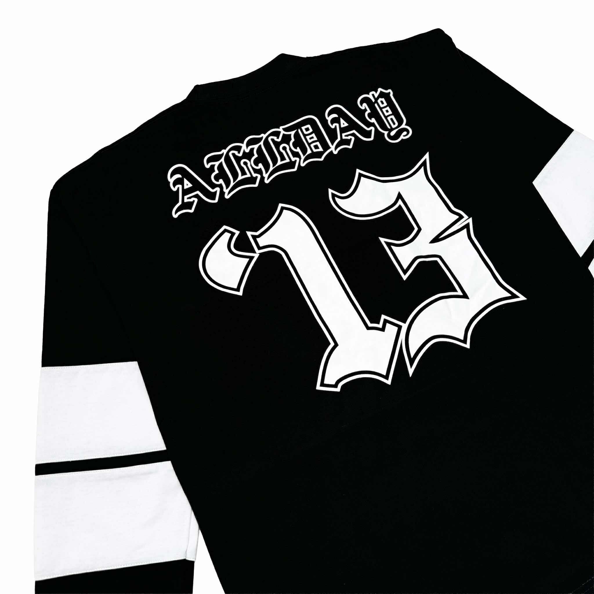 TRI-LINE BAGGY (BLACK/WHITE) CREWNECK