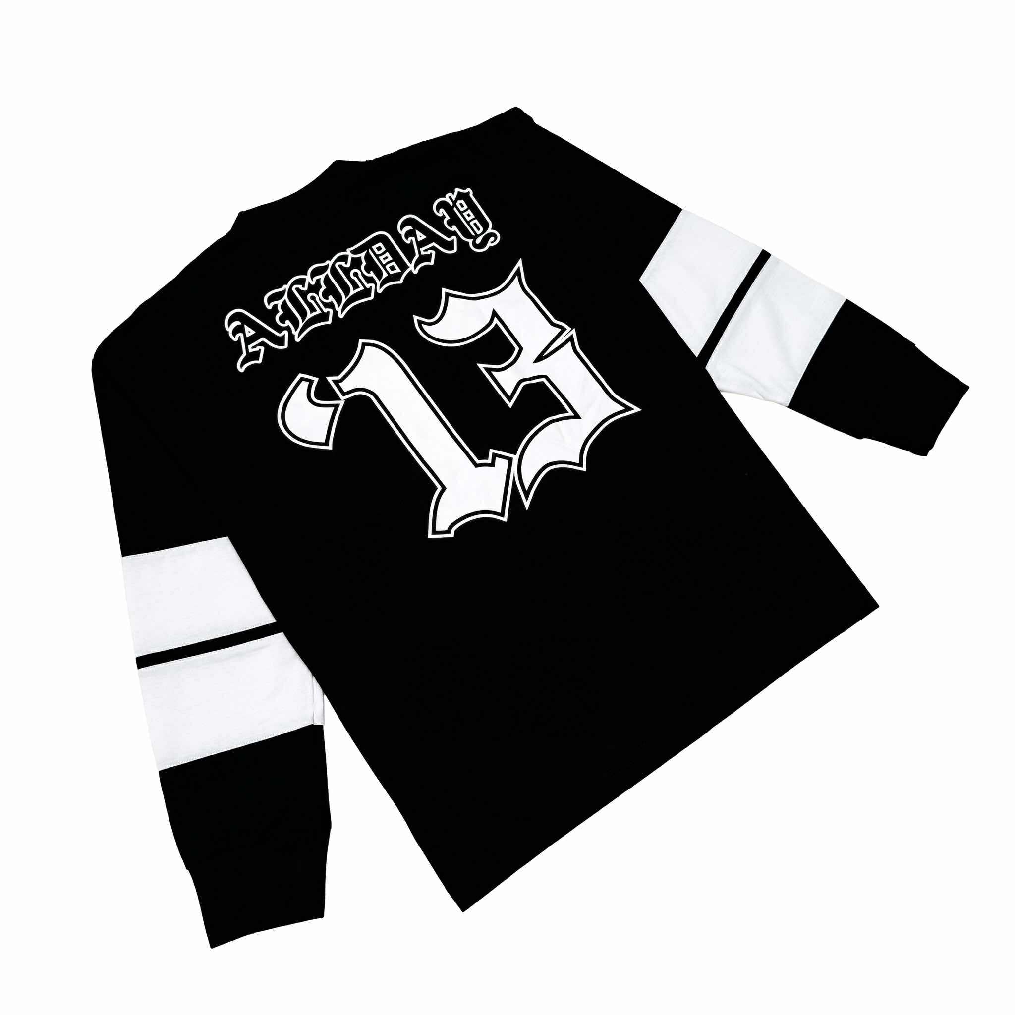 TRI-LINE BAGGY (BLACK/WHITE) CREWNECK