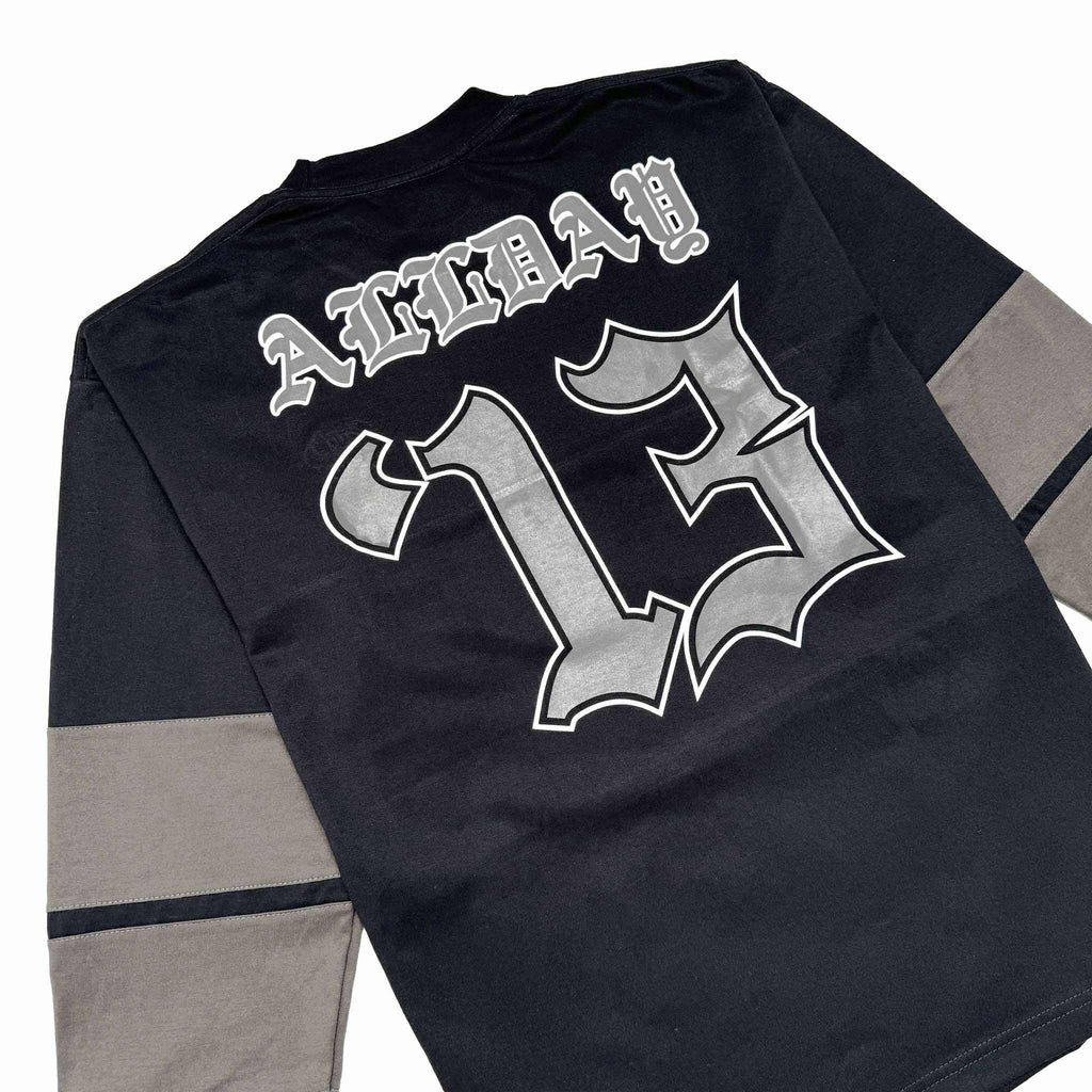 TRI-LINE BAGGY (BLACK/GRAY) CREWNECK