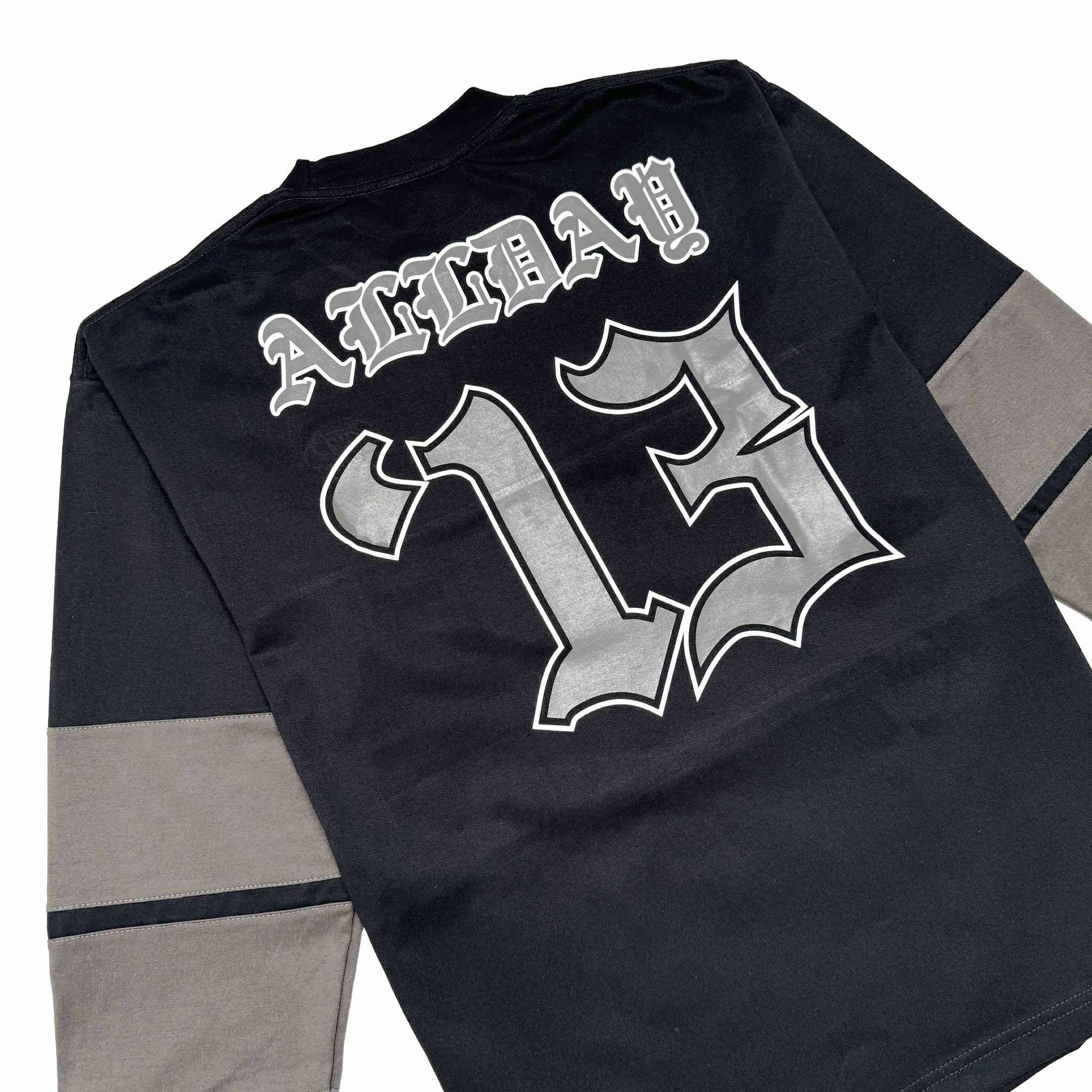 TRI-LINE BAGGY (BLACK/GRAY) CREWNECK