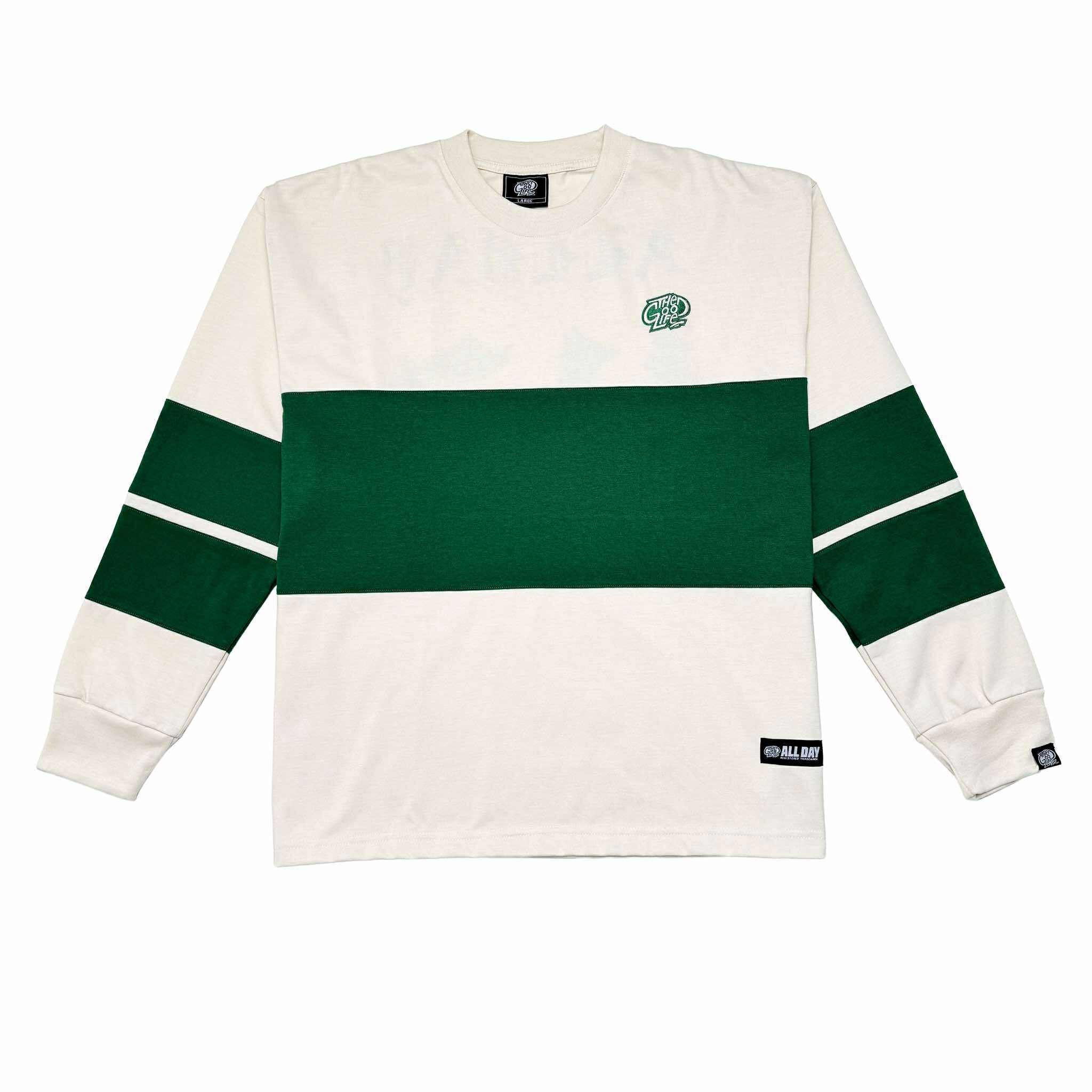 TRI-LINE BAGGY (IVORY/GRAY) CREWNECK