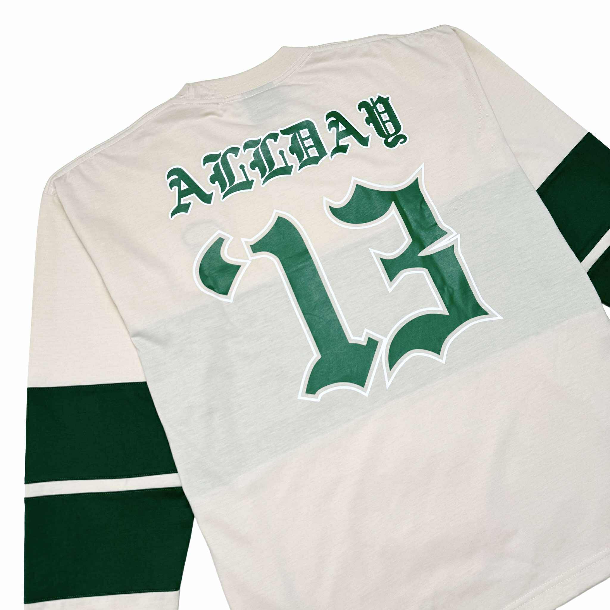 TRI-LINE BAGGY (IVORY/GRAY) CREWNECK