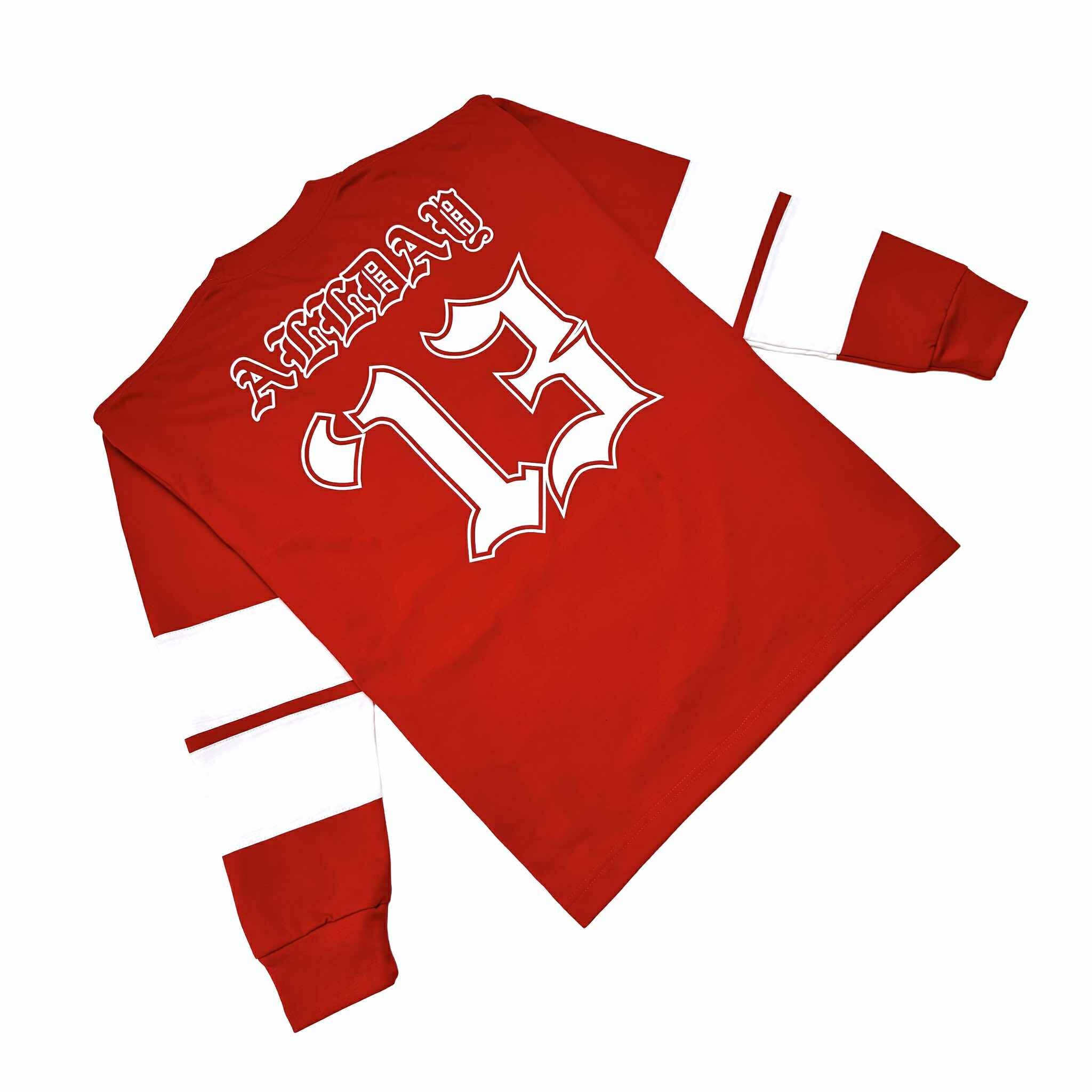 TRI-LINE BAGGY (RED/WHITE) CREWNECK