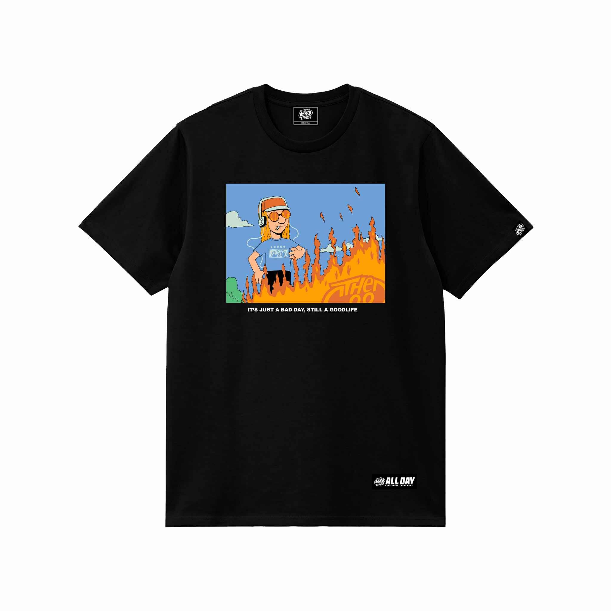 STILL GOOD CARTOON (BLACK) T-SHIRT