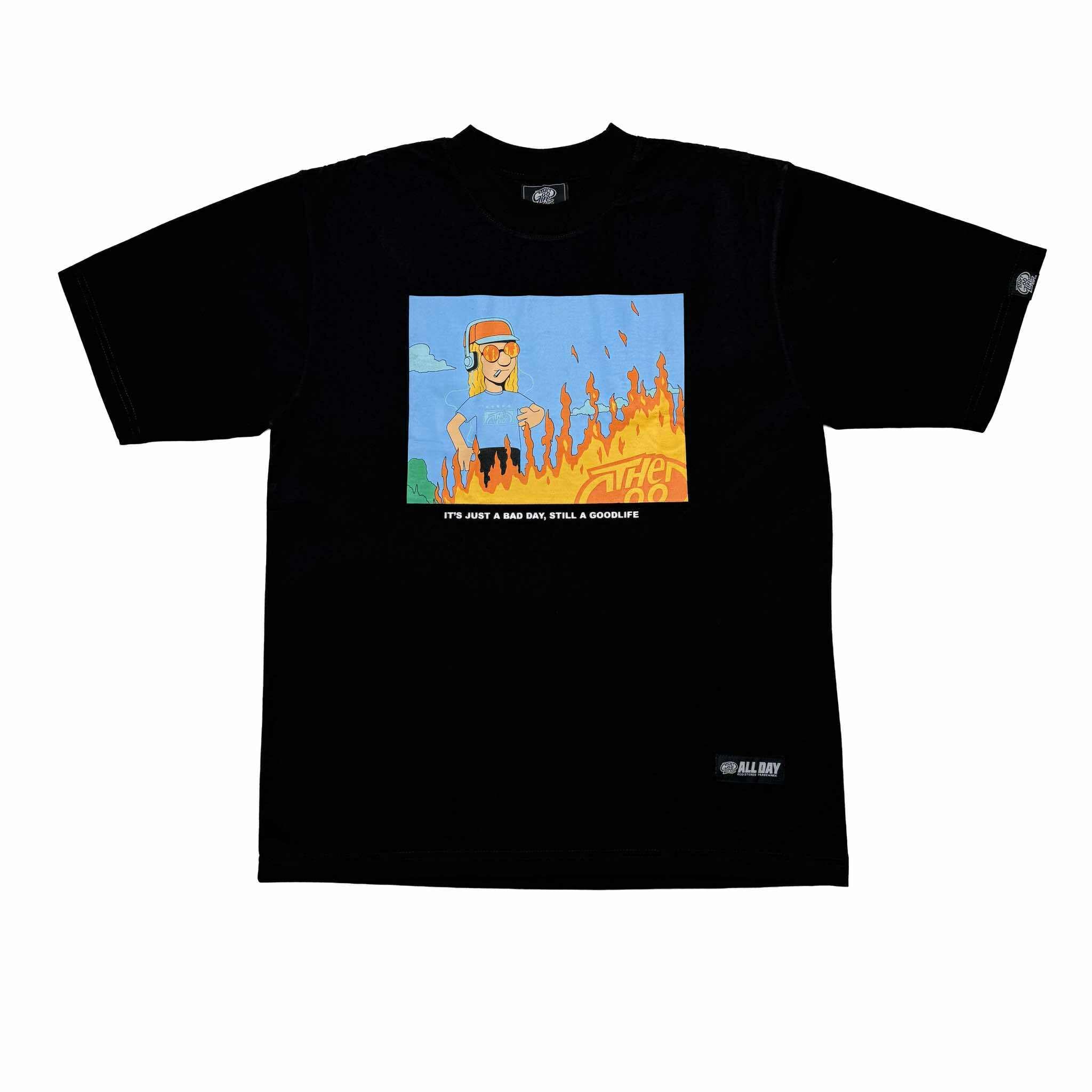 STILL GOOD CARTOON (BLACK) T-SHIRT