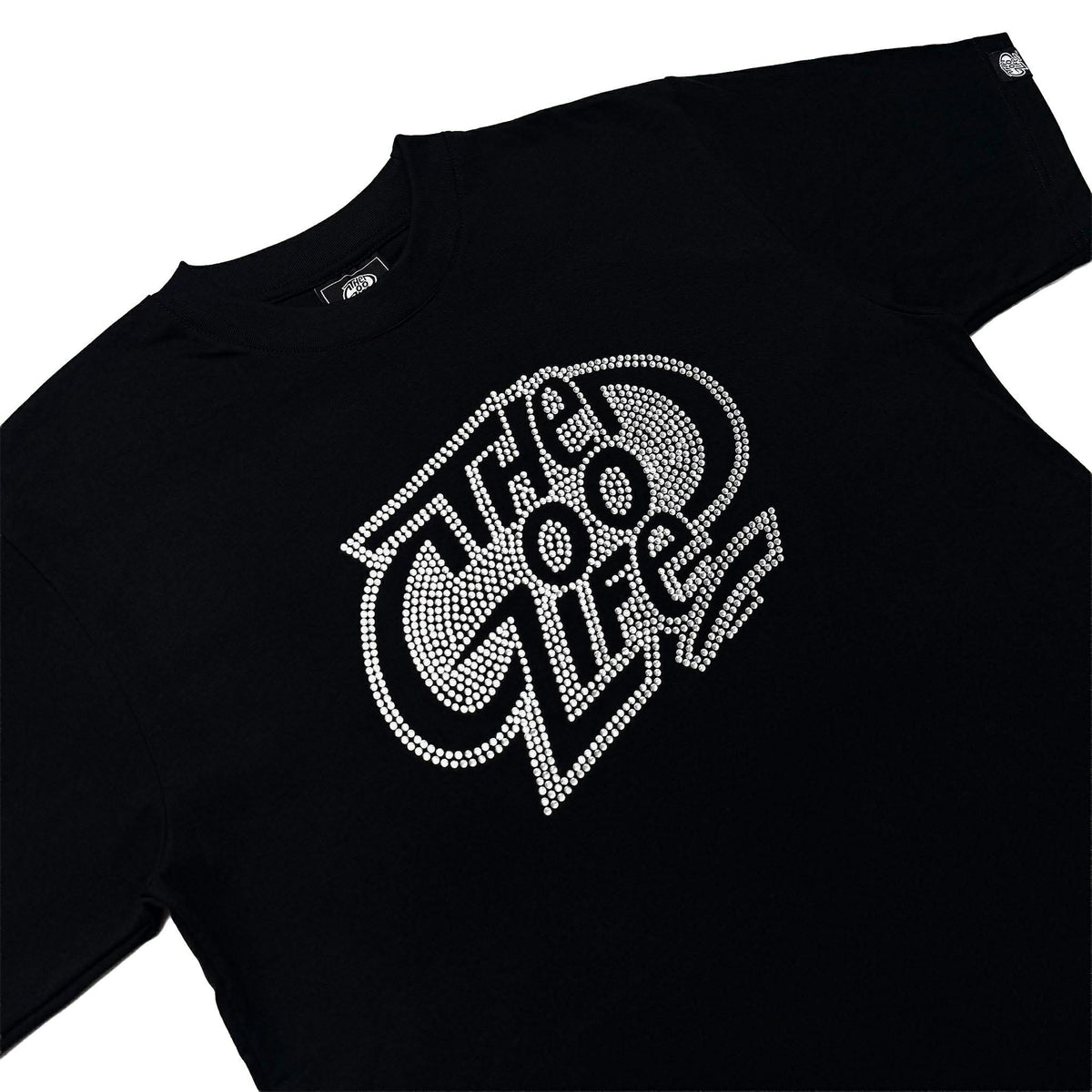 BIG LOGO "RHINESTONE" (BLACK) T-SHIRT