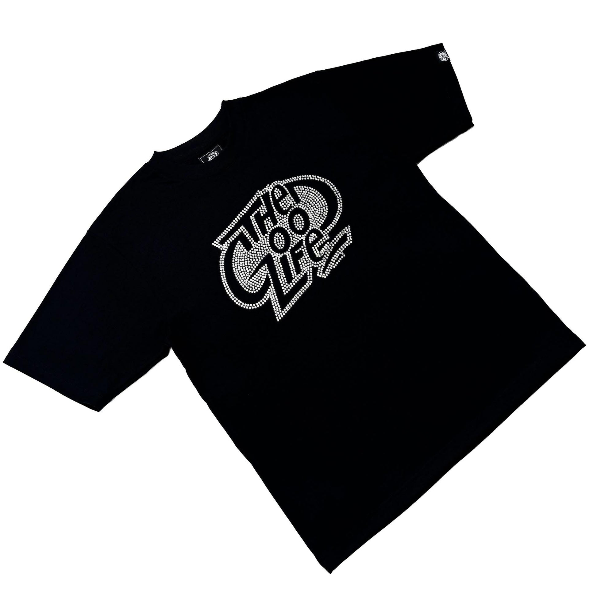 BIG LOGO "RHINESTONE" (BLACK) T-SHIRT
