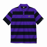 BIG STRIPES (BLACK/PURPLE) POLO SHIRT