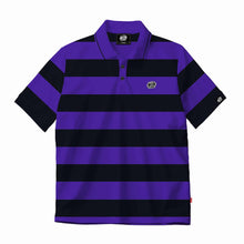 BIG STRIPES (BLACK/PURPLE) POLO SHIRT