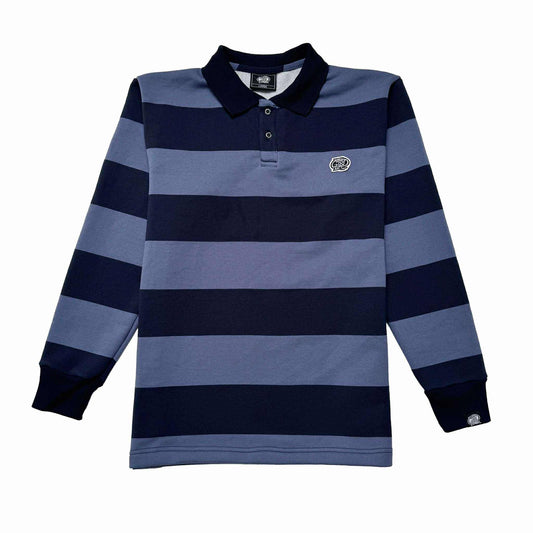 BIG STRIPES (NAVY/GRAY) POLO CREWNECK