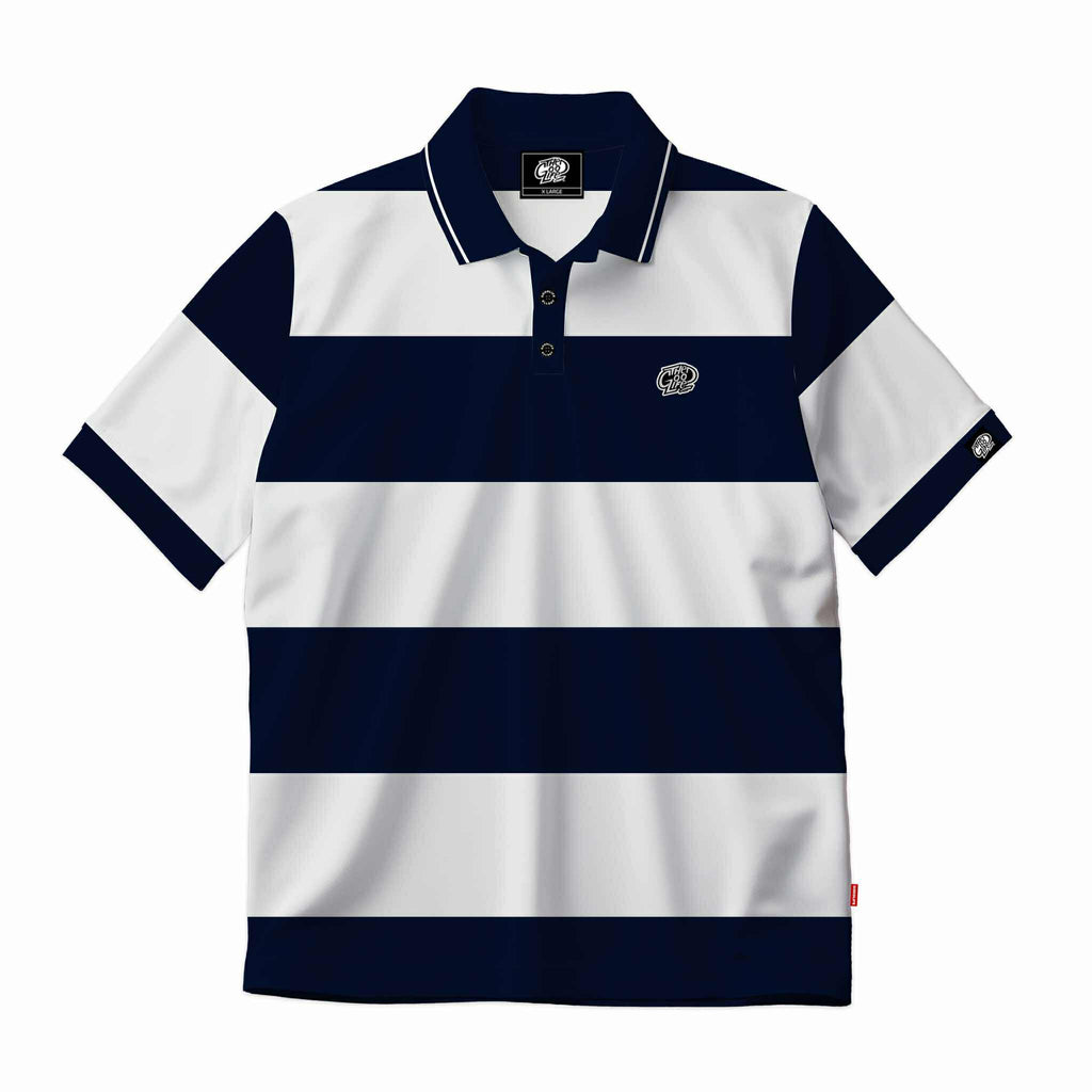 BIG STRIPES (NAVY/WHITE) POLO SHIRT