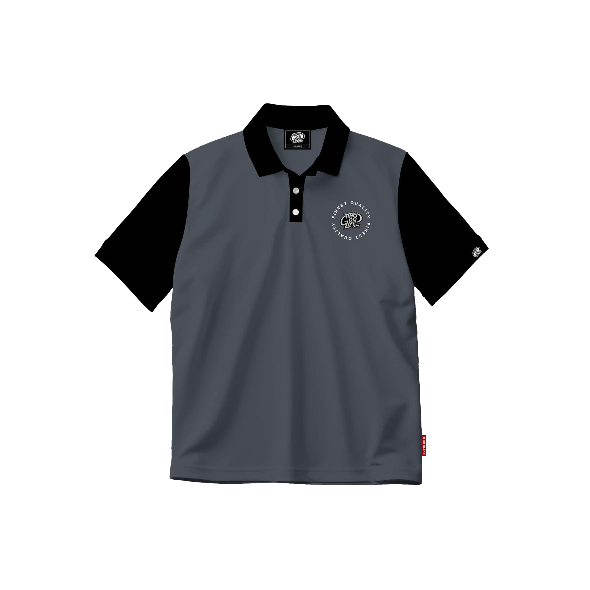 FINEST EMBRO POLO (BLACK/GRAY)