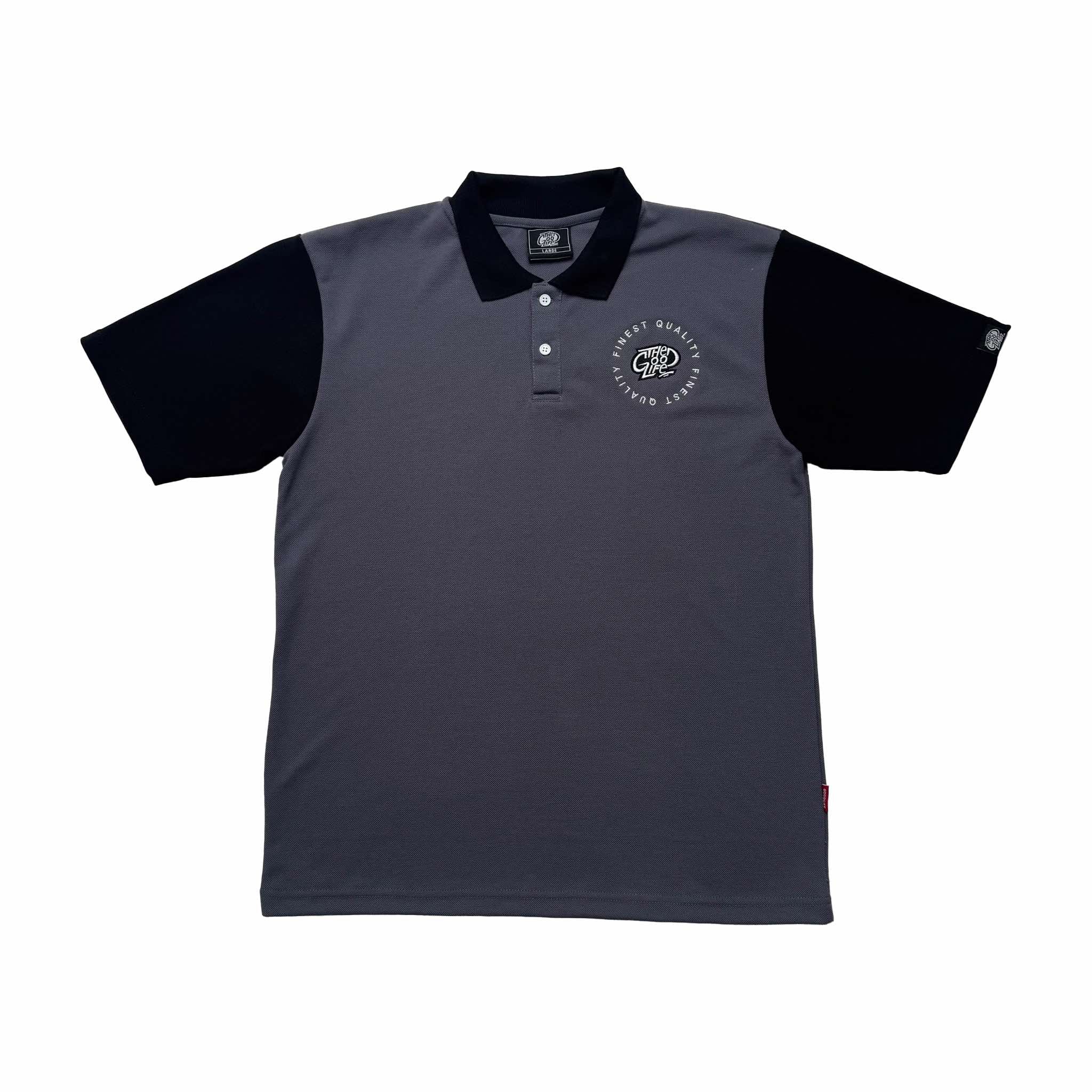 FINEST EMBRO POLO (BLACK/GRAY)