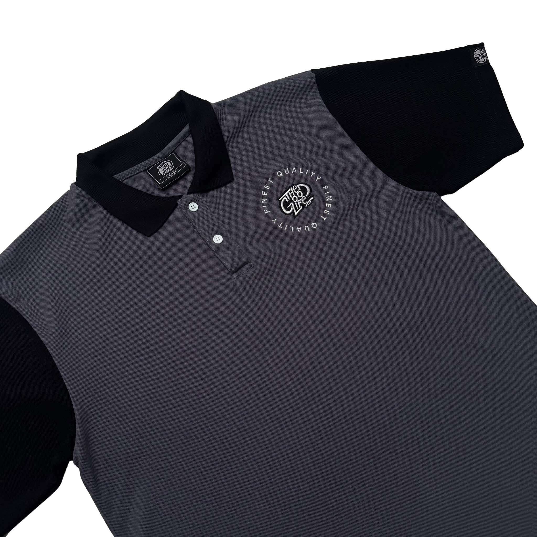 FINEST EMBRO POLO (BLACK/GRAY)