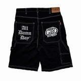 OLD ENGLISH (BLACK) DENIM JORTS
