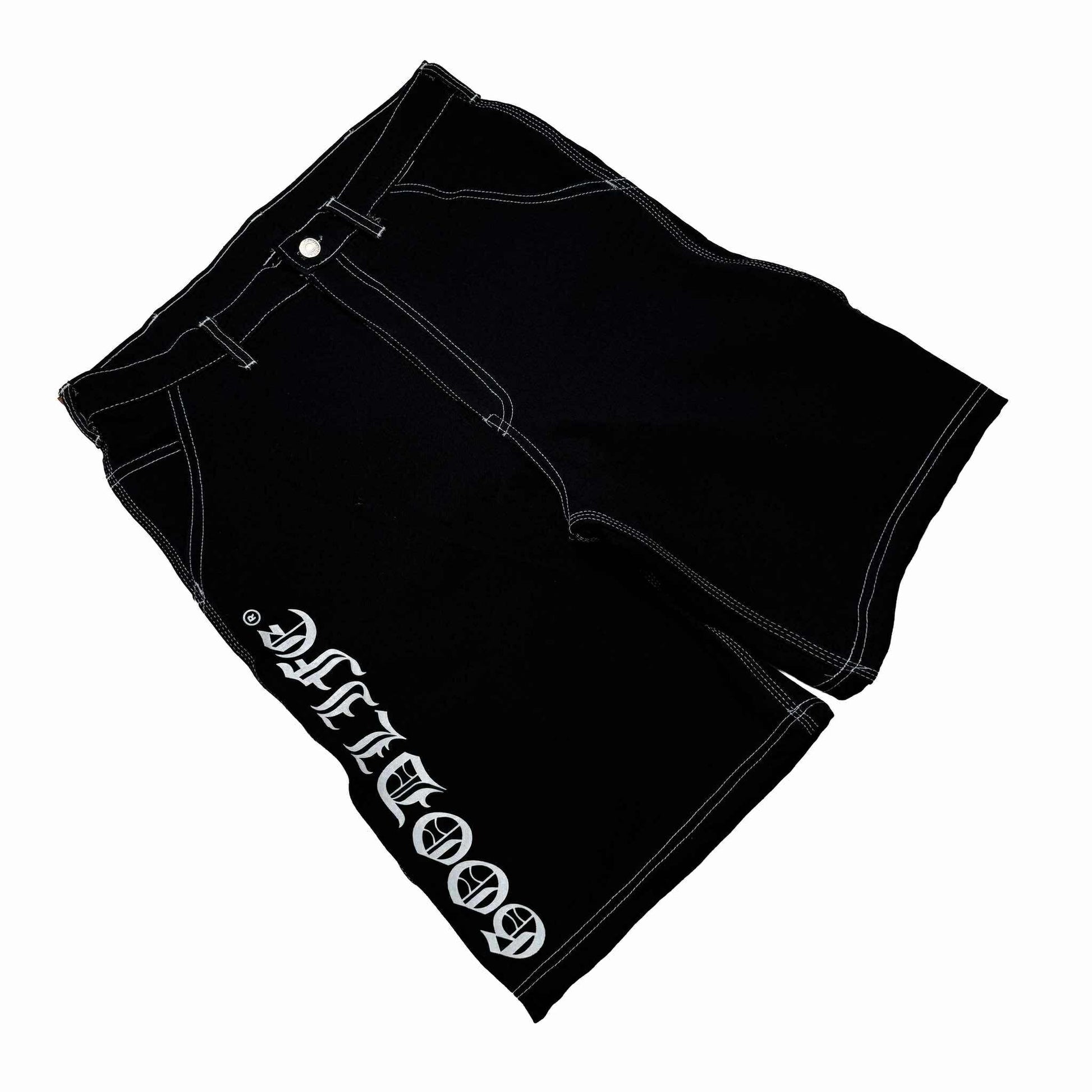 OLD ENGLISH (BLACK) DENIM JORTS