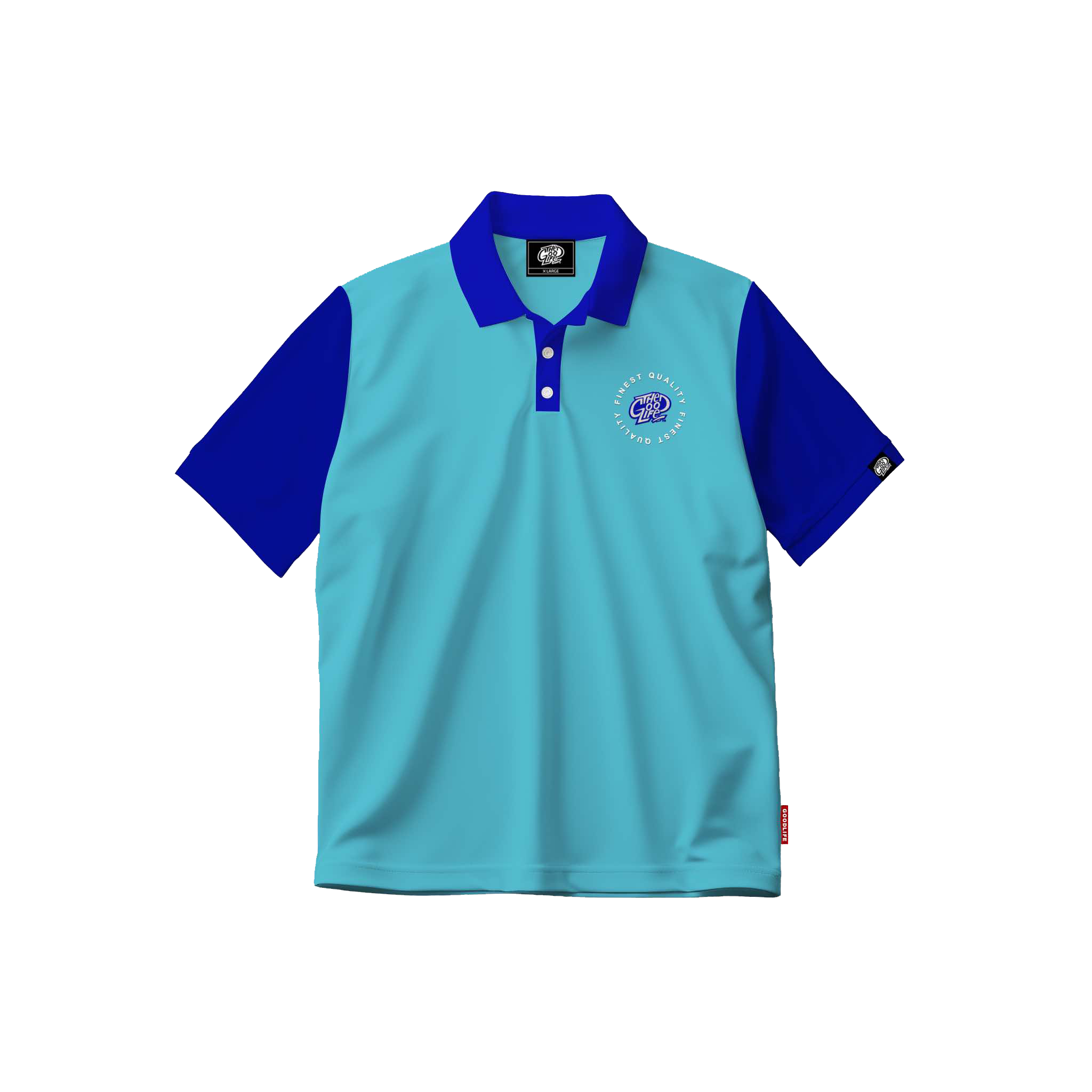 FINEST EMBRO POLO (BLUE/MINT)