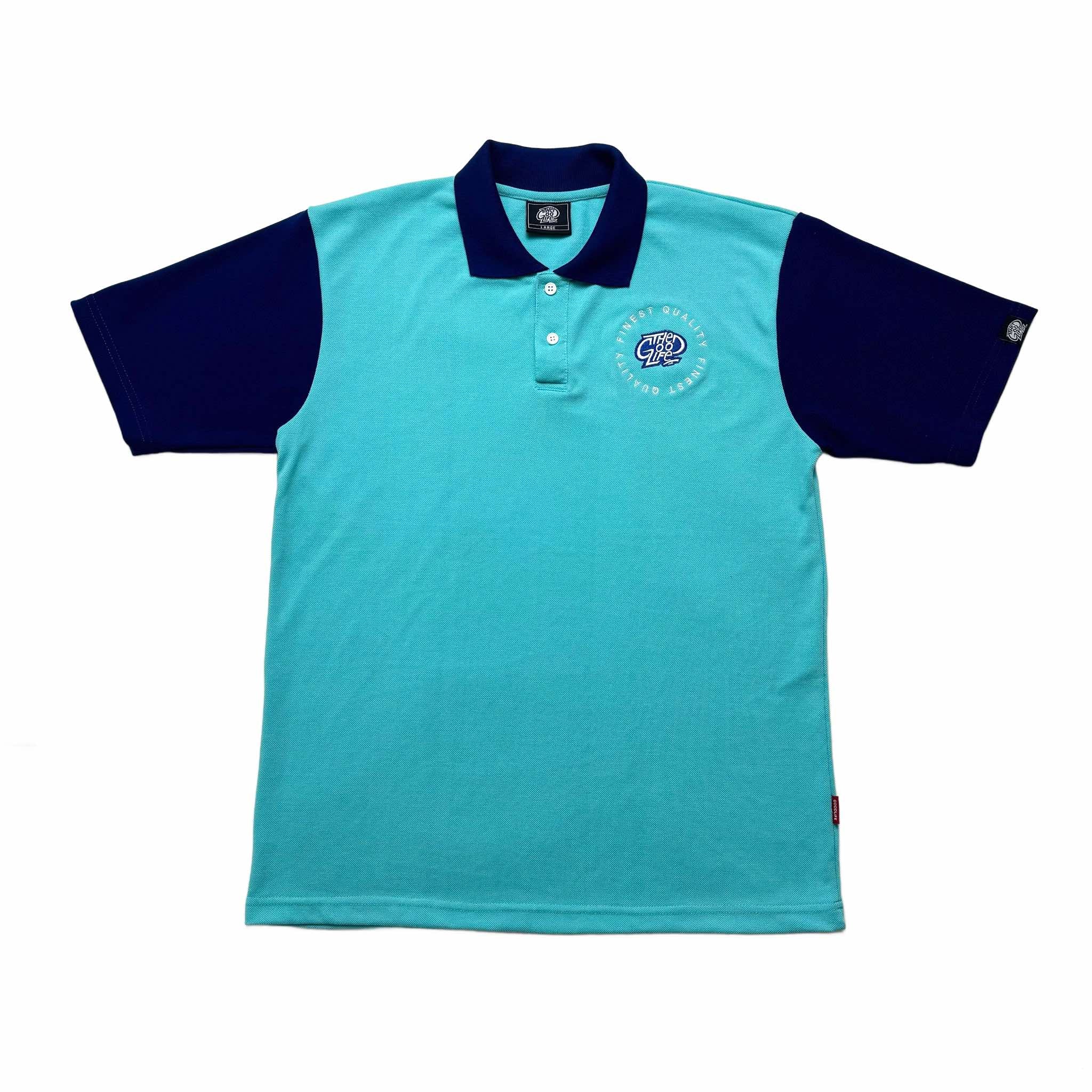 FINEST EMBRO POLO (BLUE/MINT)