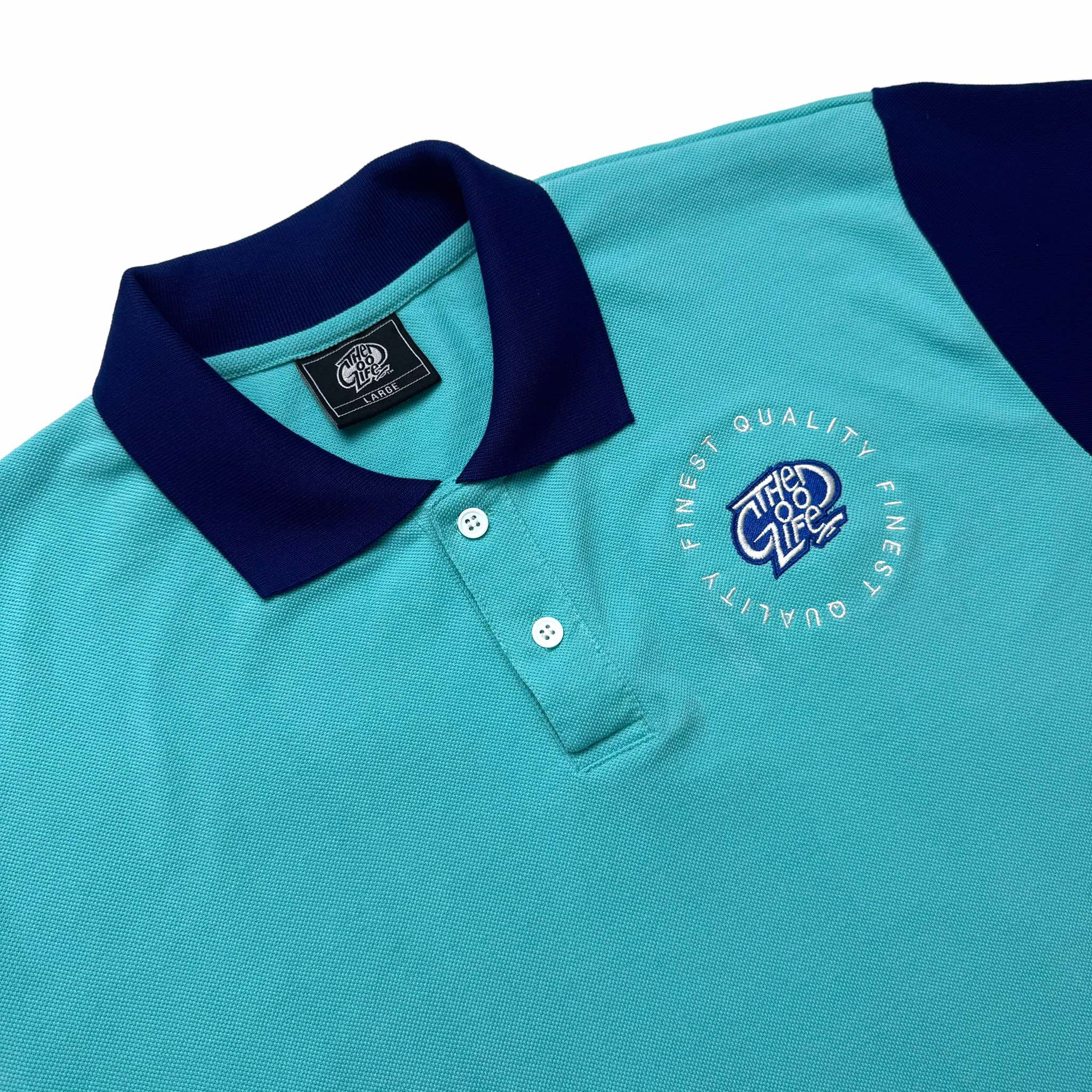 FINEST EMBRO POLO (BLUE/MINT)