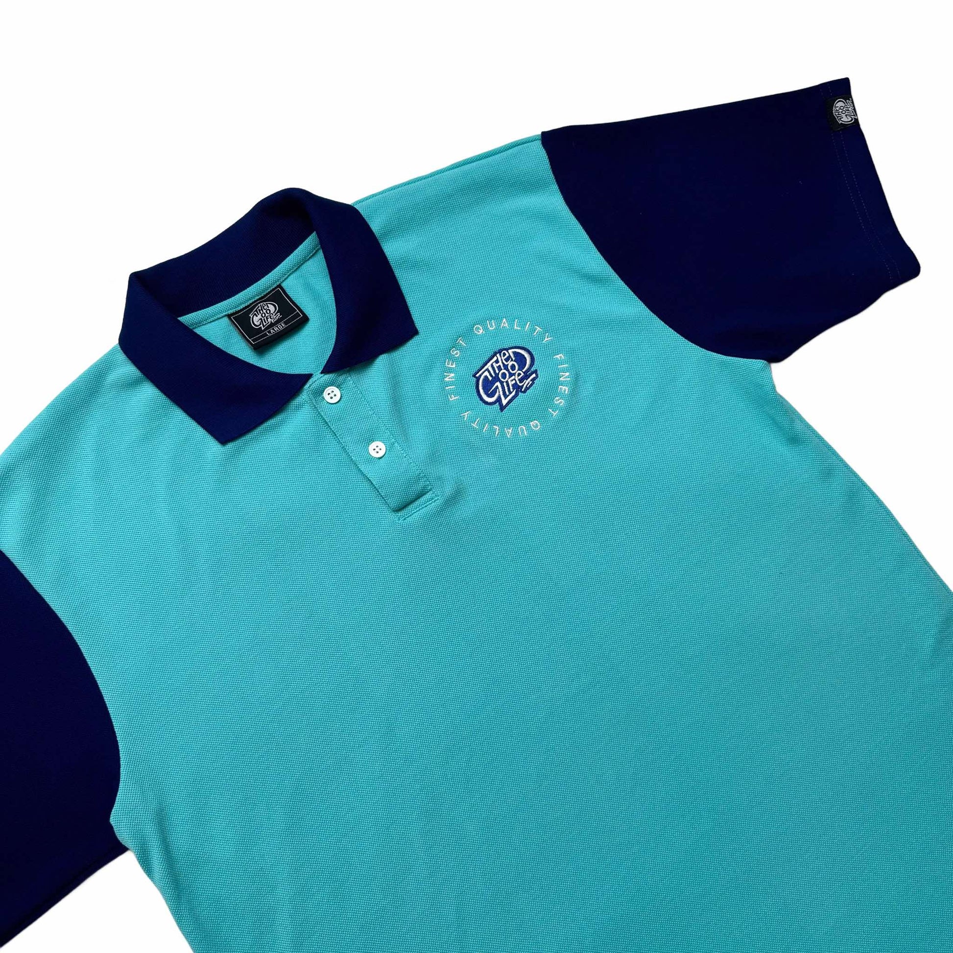FINEST EMBRO POLO (BLUE/MINT)