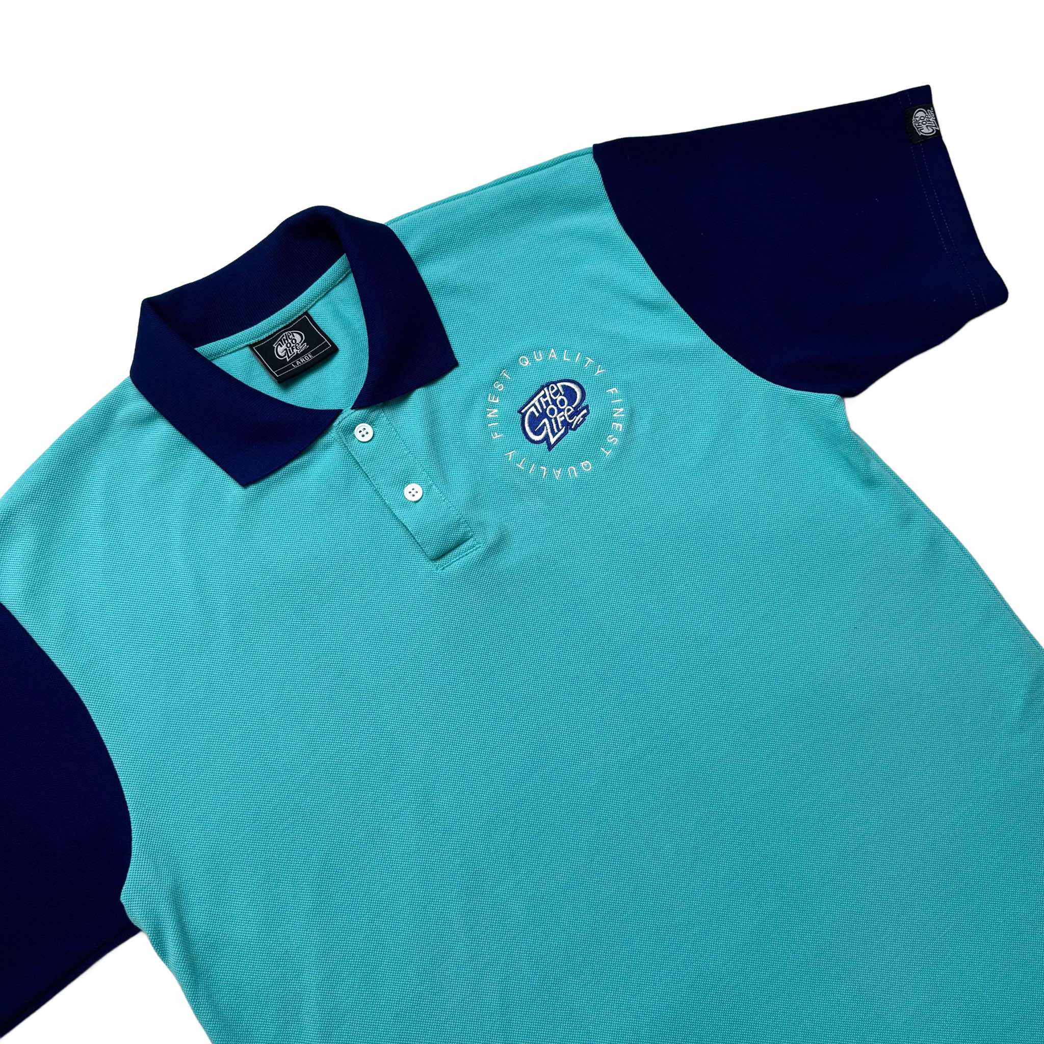 FINEST EMBRO POLO (BLUE/MINT)