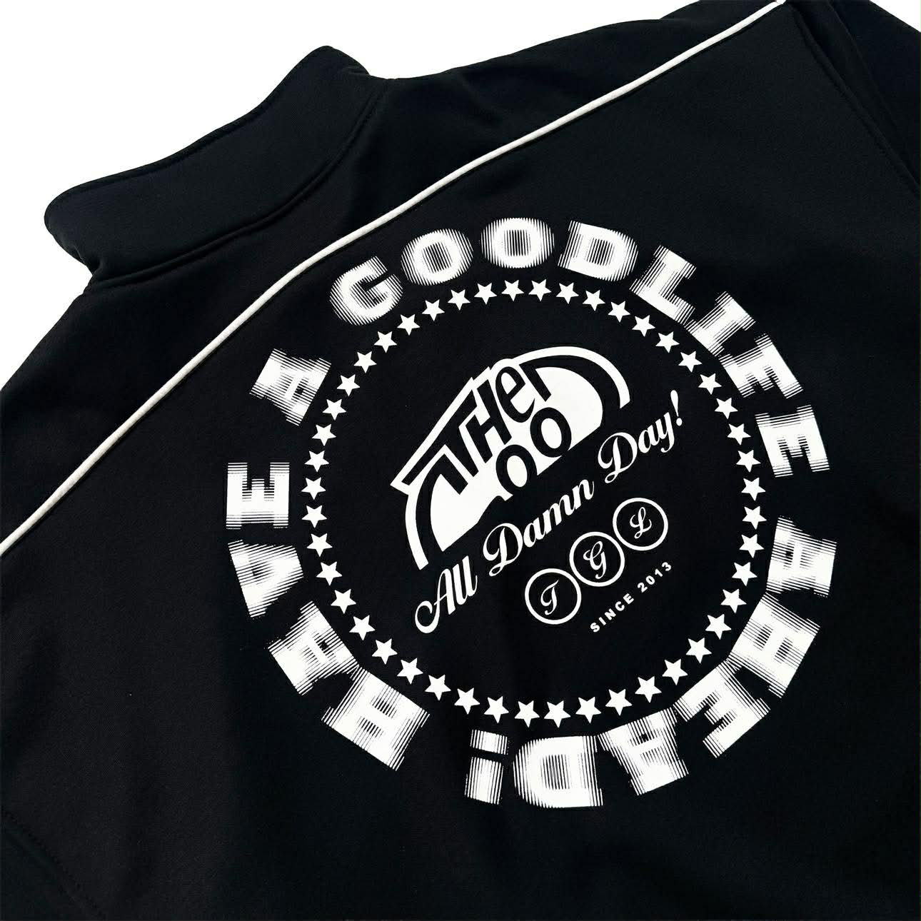 BLUR HALF ZIP (BLACK) HOODIE