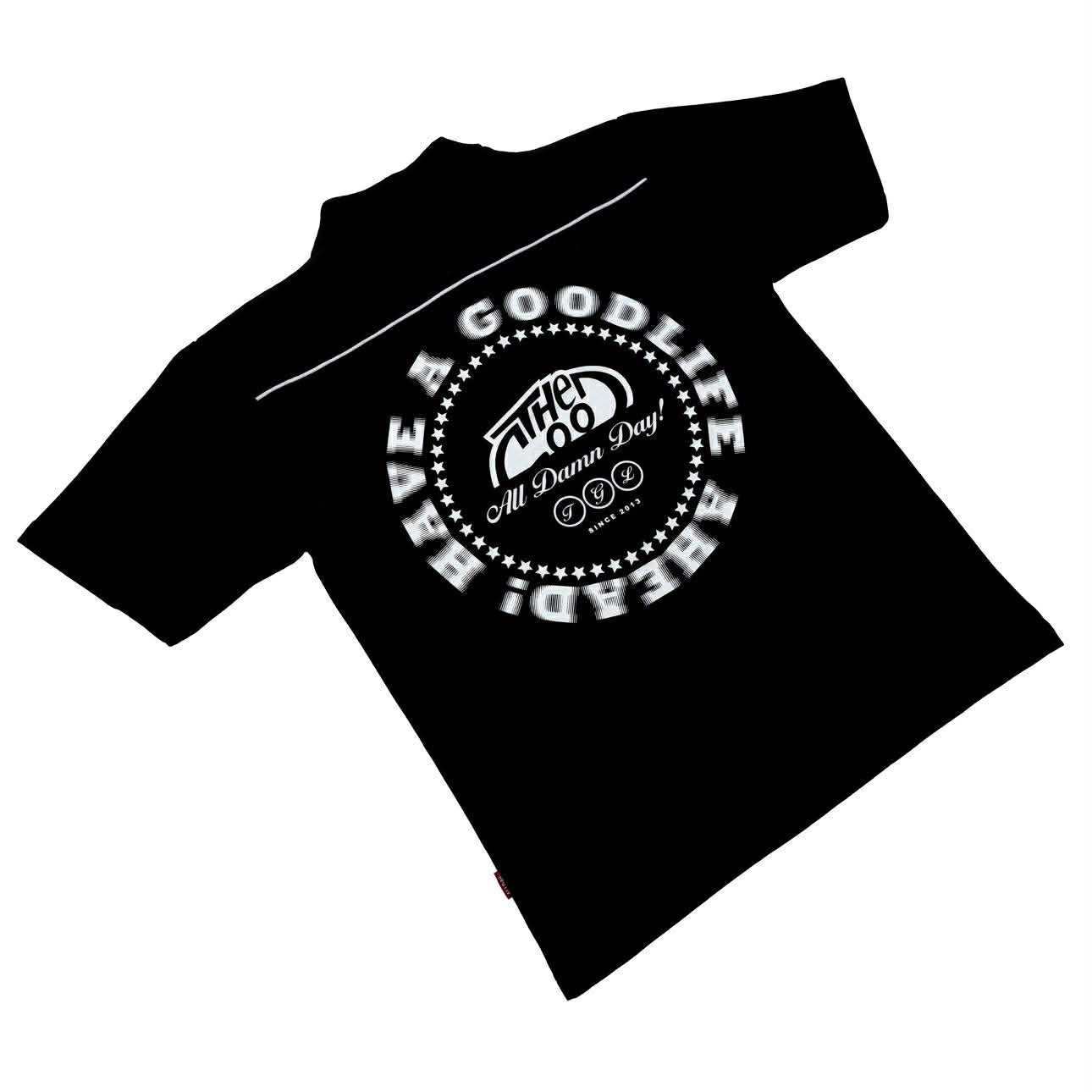 BLUR ZIP (BLACK) POLO SHIRT