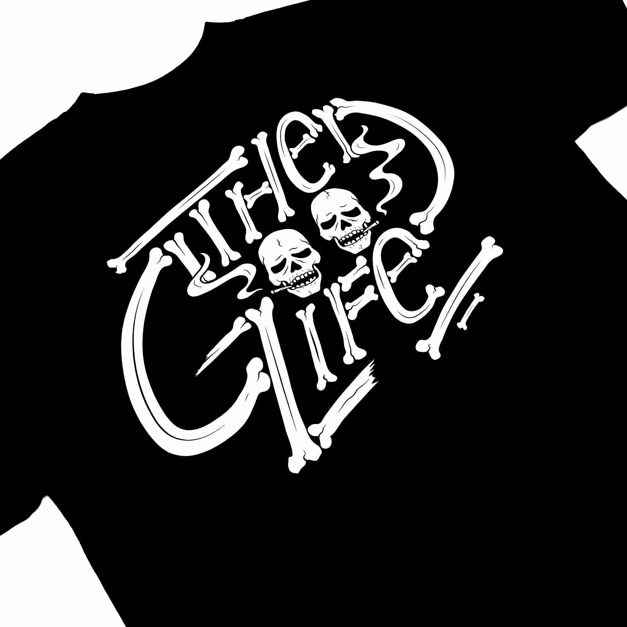 OG LOGO BONES (BLACK) T-SHIRT