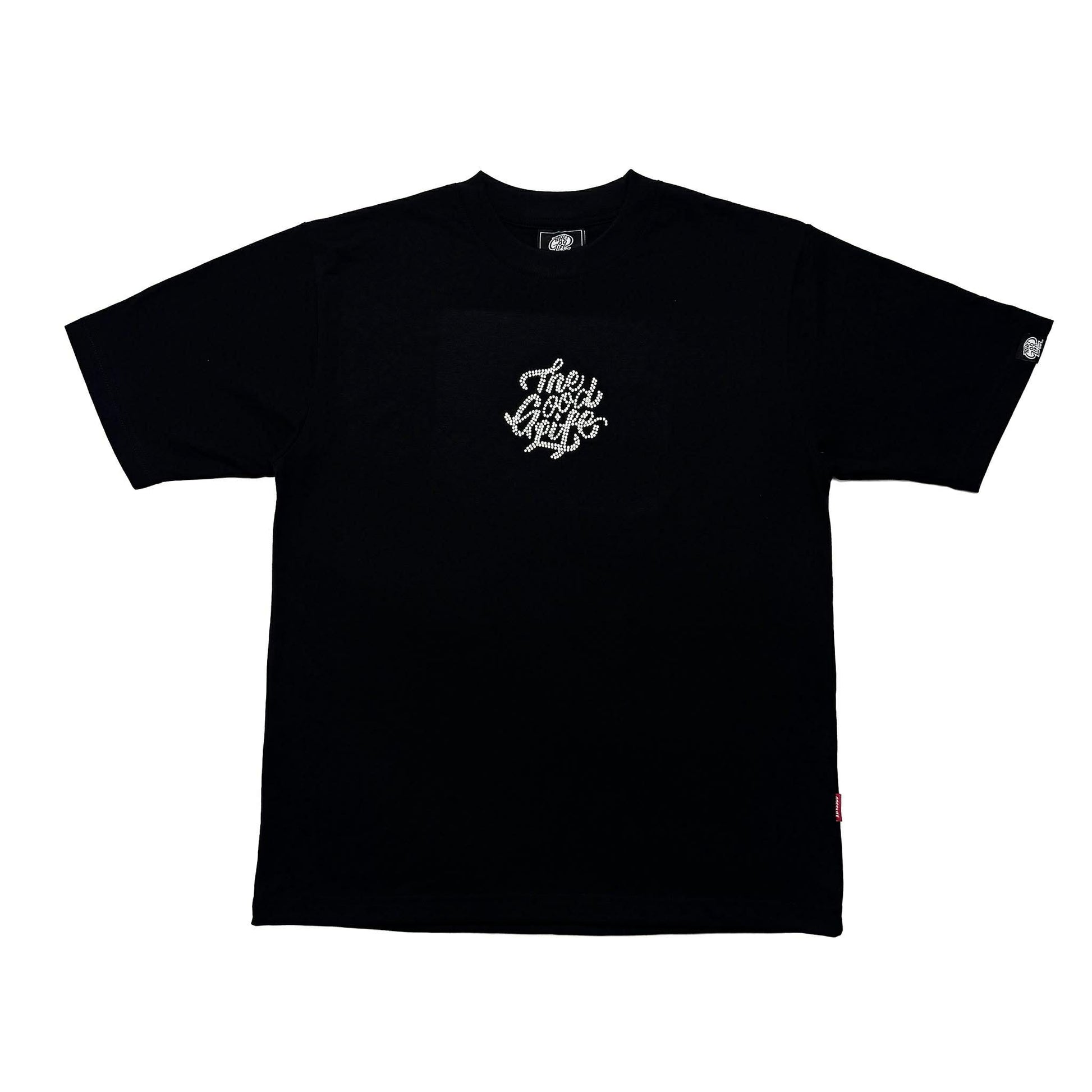 BRUSHSCRIPT "RHINESTONE" (BLACK) T-SHIRT