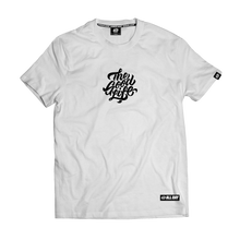 BRUSH SCRIPT (WHITE) - "EMBRO" TEE