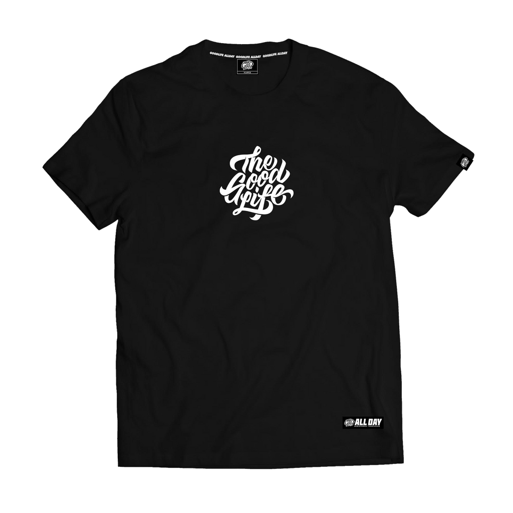 BRUSH SCRIPT (BLACK) - "EMBRO" TEE