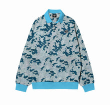 CAMOU (MINT) POLO SWEATSHIRT