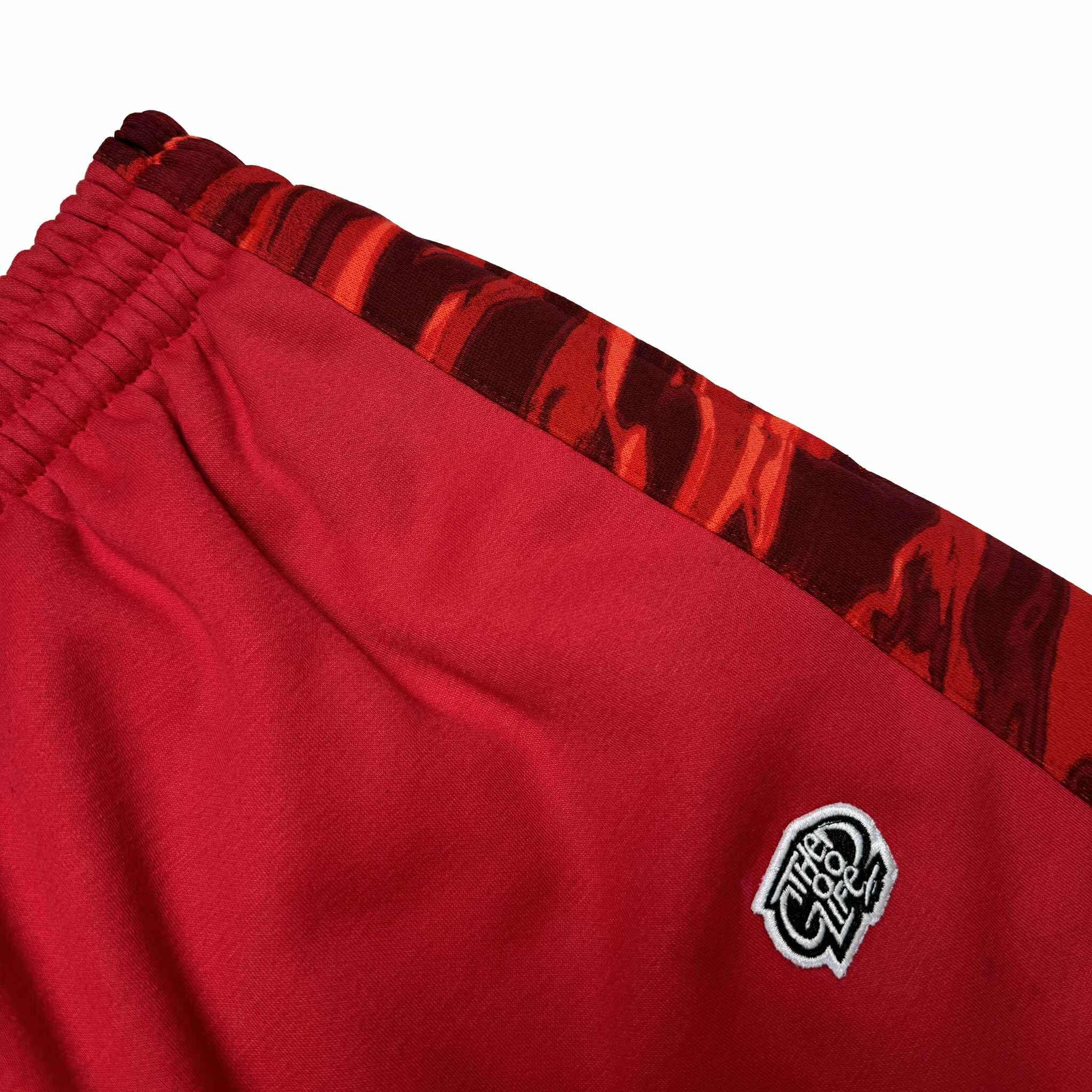 SPLIT CAMOU (RED) PANTS