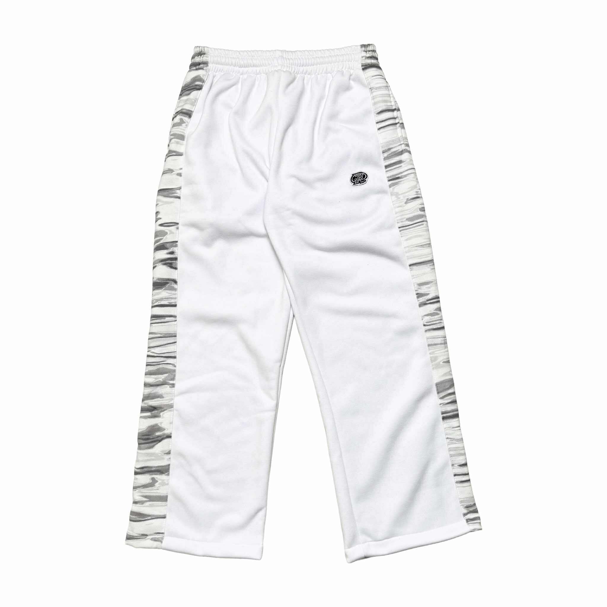 SPLIT CAMOU (WHITE) PANTS