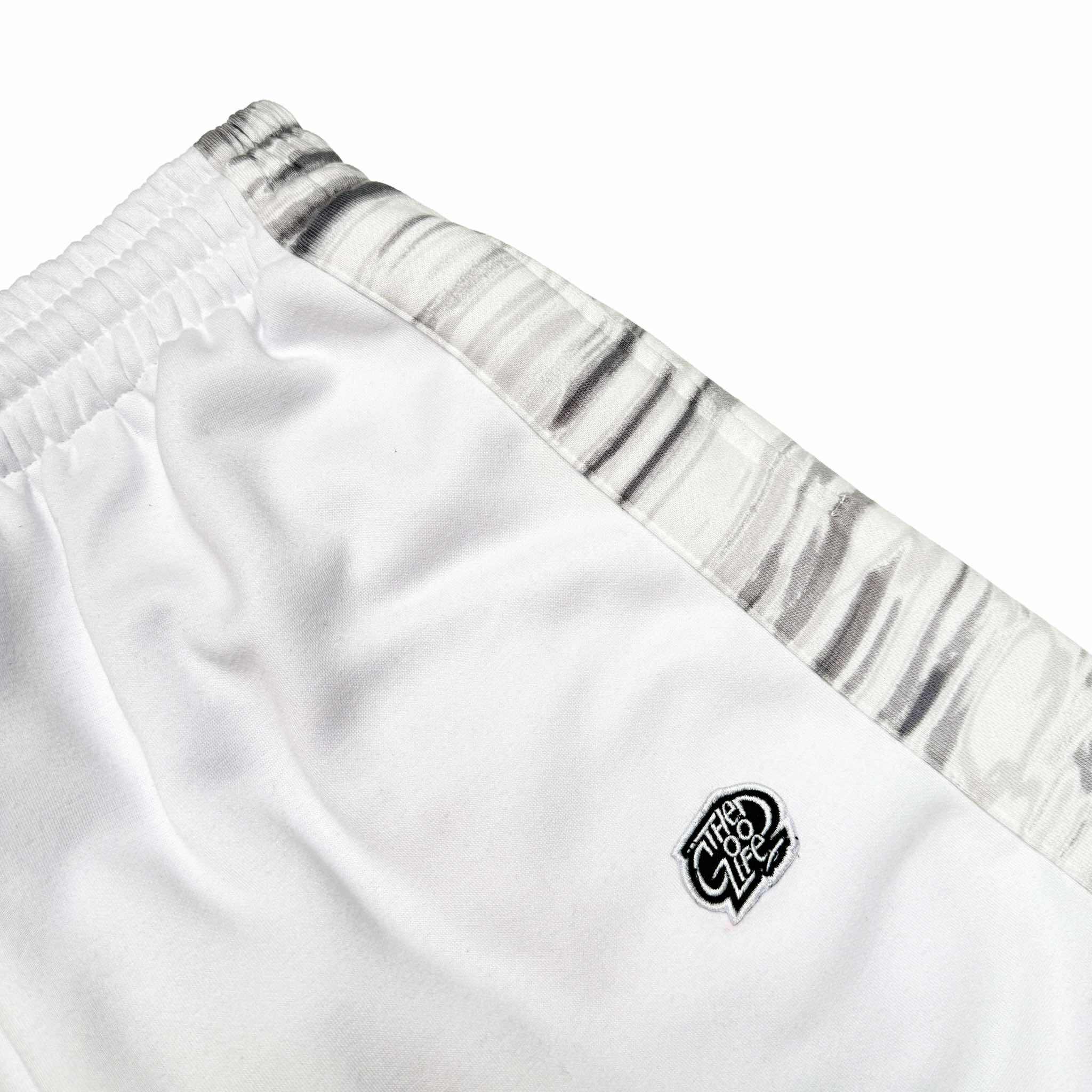 SPLIT CAMOU (WHITE) PANTS