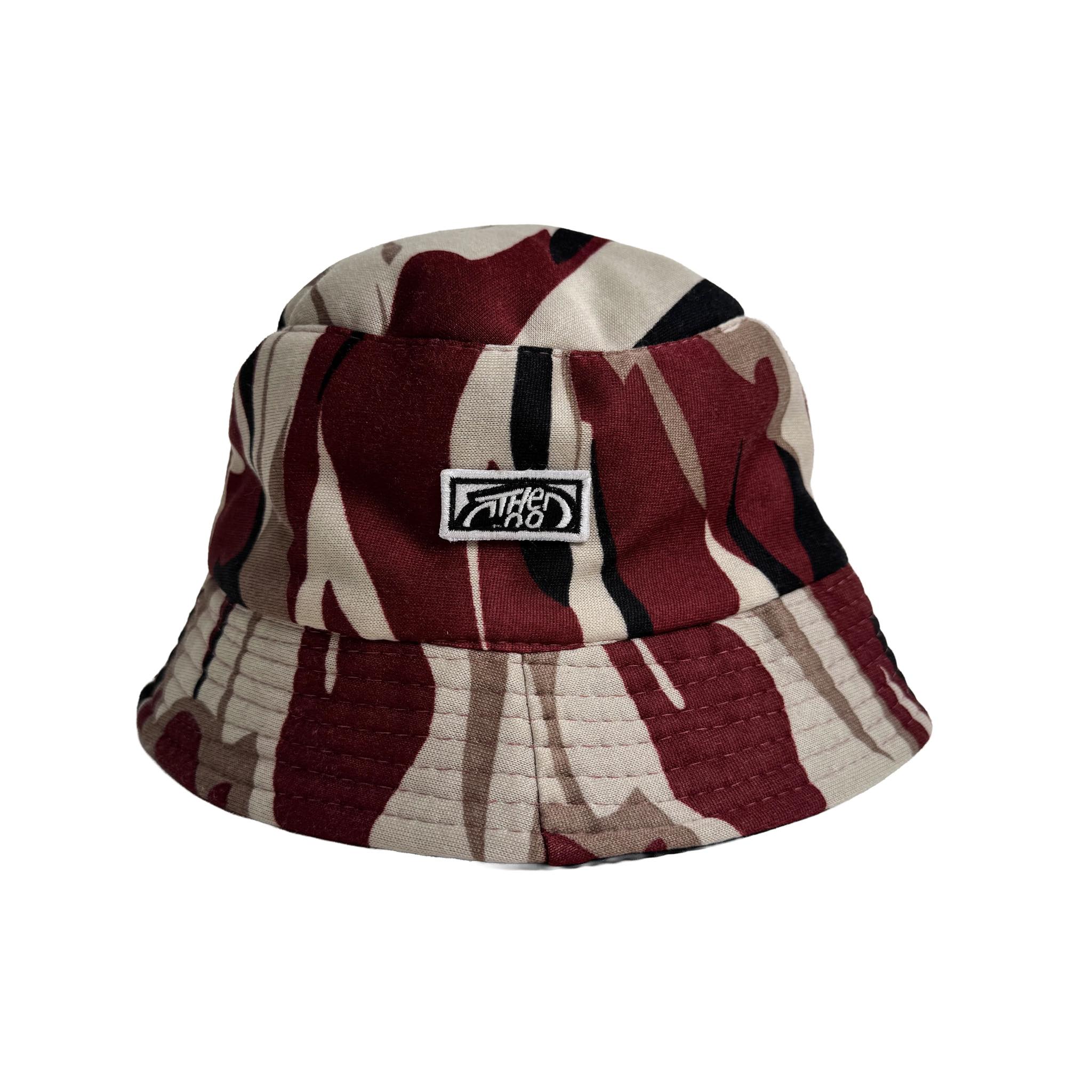 CAMO (MAROON) BUCKET HAT
