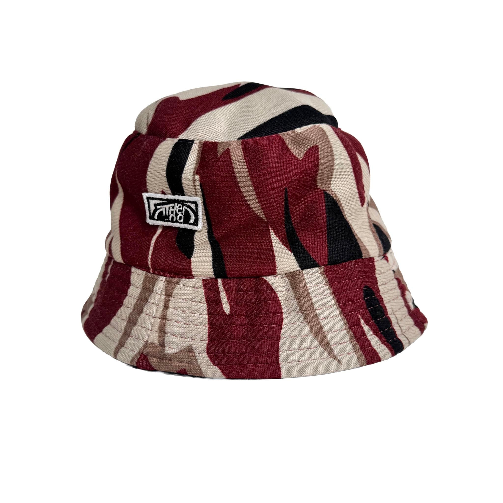 CAMO (MAROON) BUCKET HAT