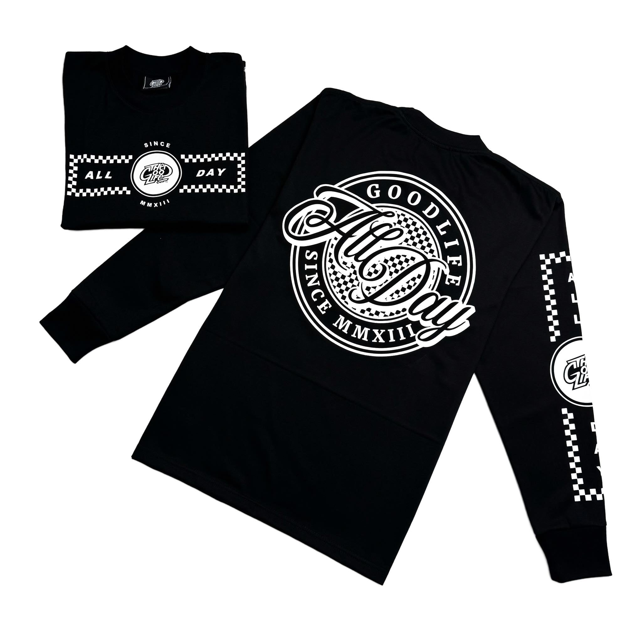 CHECKERED (BLACK) CREWNECK