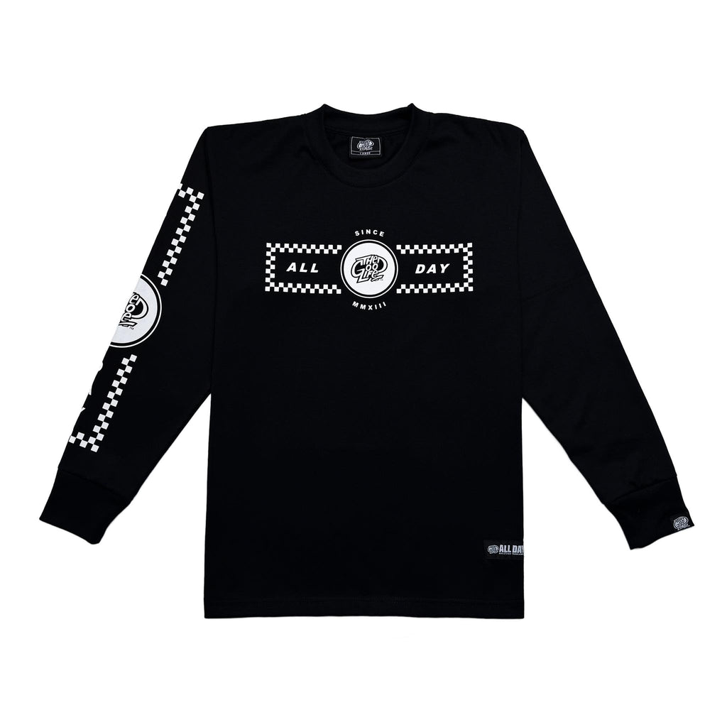 CHECKERED (BLACK) CREWNECK