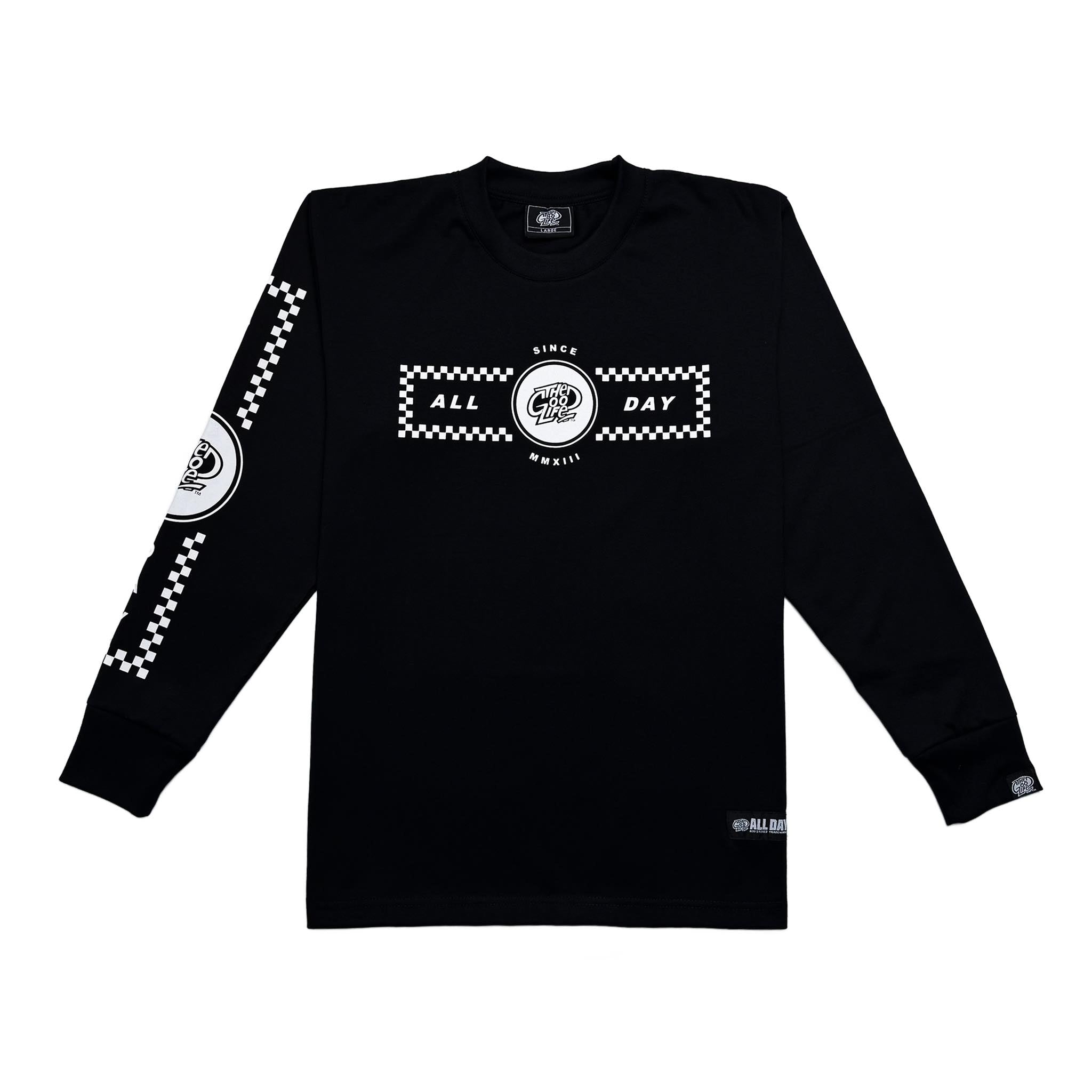 CHECKERED (BLACK) CREWNECK