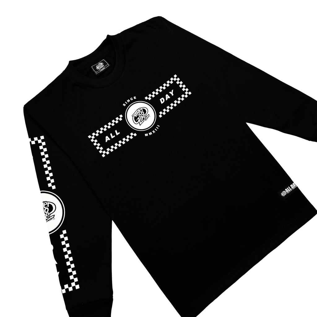 CHECKERED (BLACK) CREWNECK
