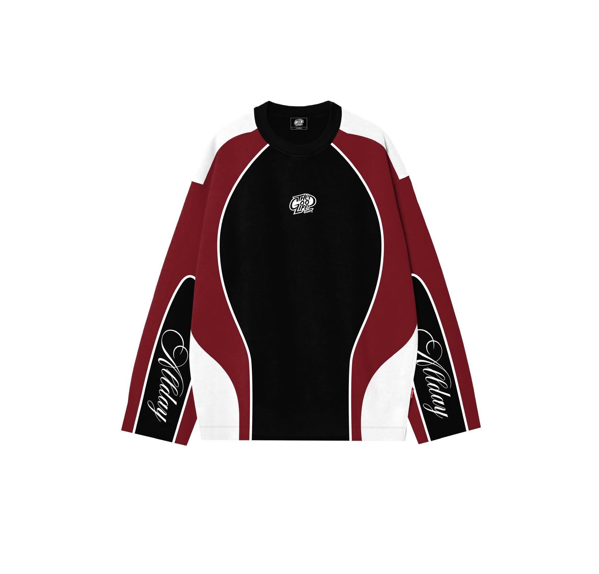 CRIMSON WAVE (BLACK/RED) LONG SLEEVE