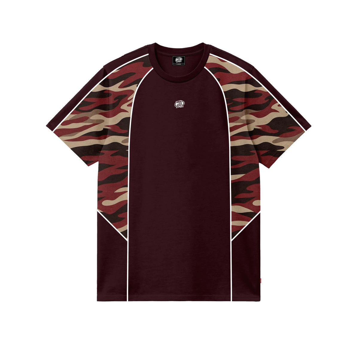 CAMO SPLICE (MAROON) T-SHIRT