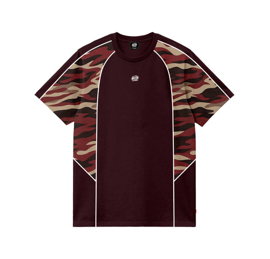 CAMO SPLICE (MAROON) T-SHIRT
