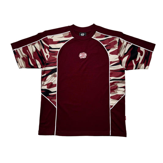 CAMO SPLICE (MAROON) T-SHIRT