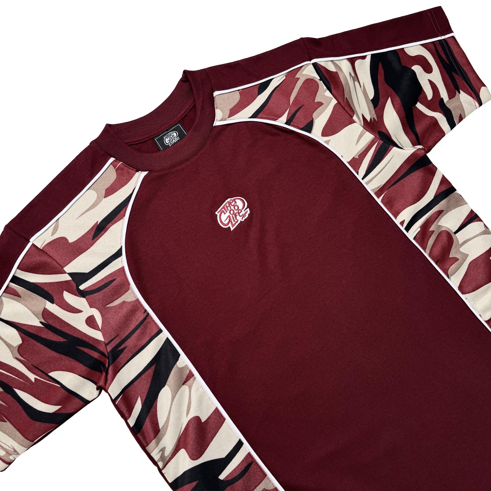 CAMO SPLICE (MAROON) T-SHIRT