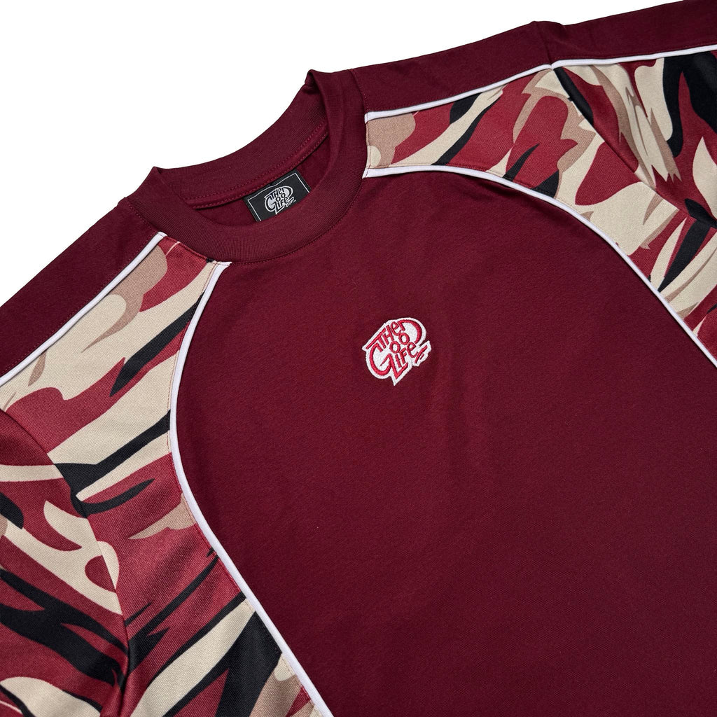 CAMO SPLICE (MAROON) T-SHIRT